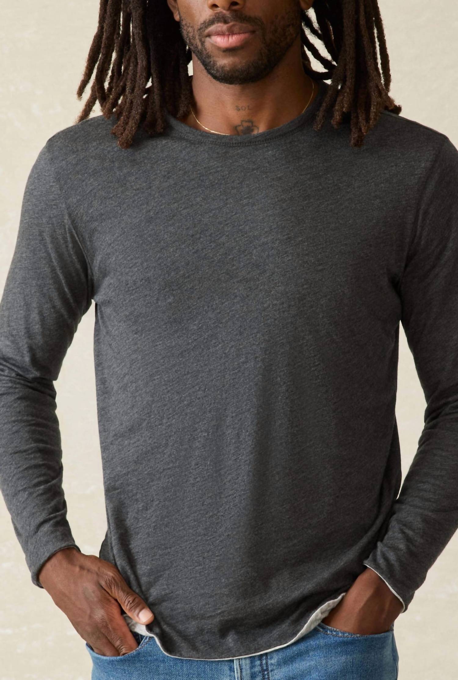 Faherty - Cloud Reversible Crew Tee