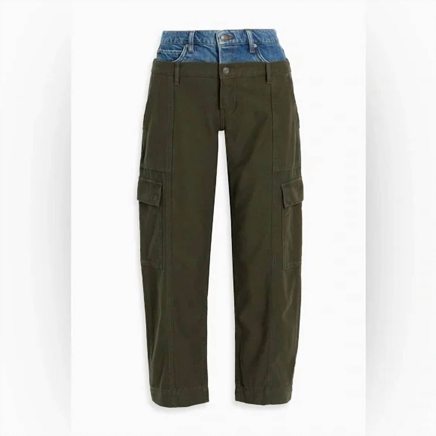 Frame - Le Mix trimmed cotton-canvas cargo pants