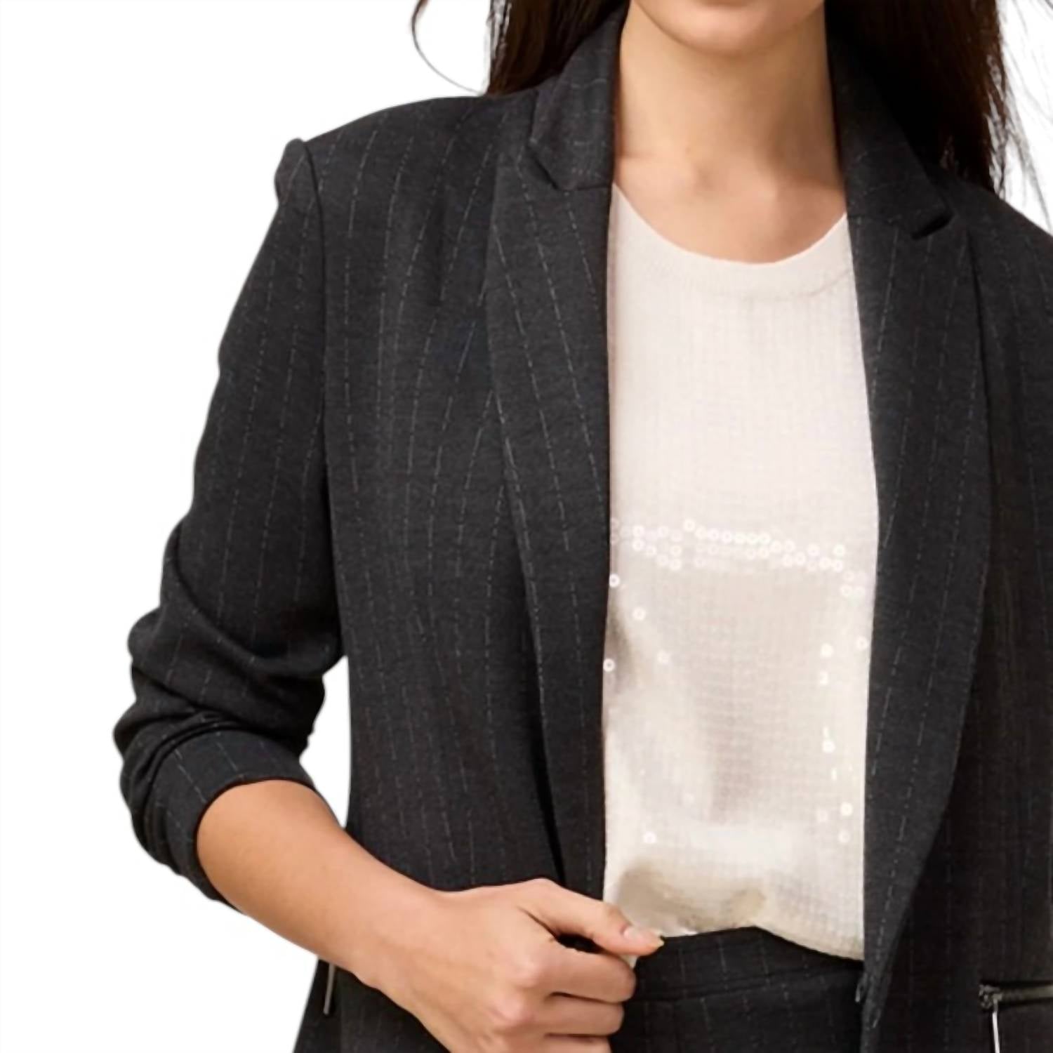 Nzt By Nic+Zoe - Broken Pinstripe Blazer