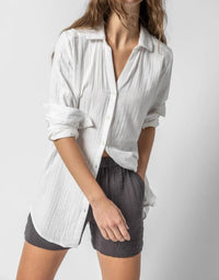 Lilla P - Long Sleeve Button Down Tunic