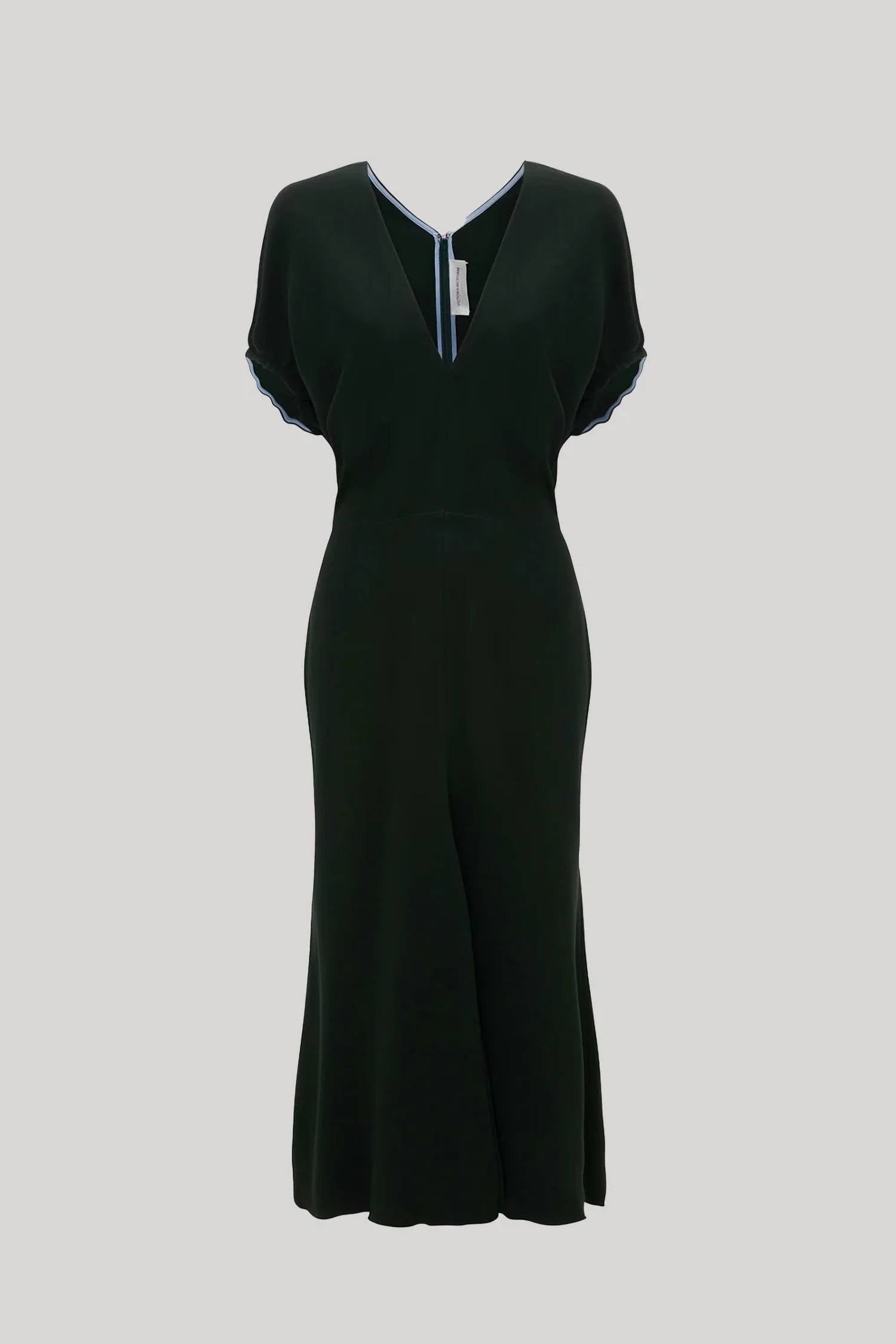 Victoria Beckham - Blouson Detail Midi Dress