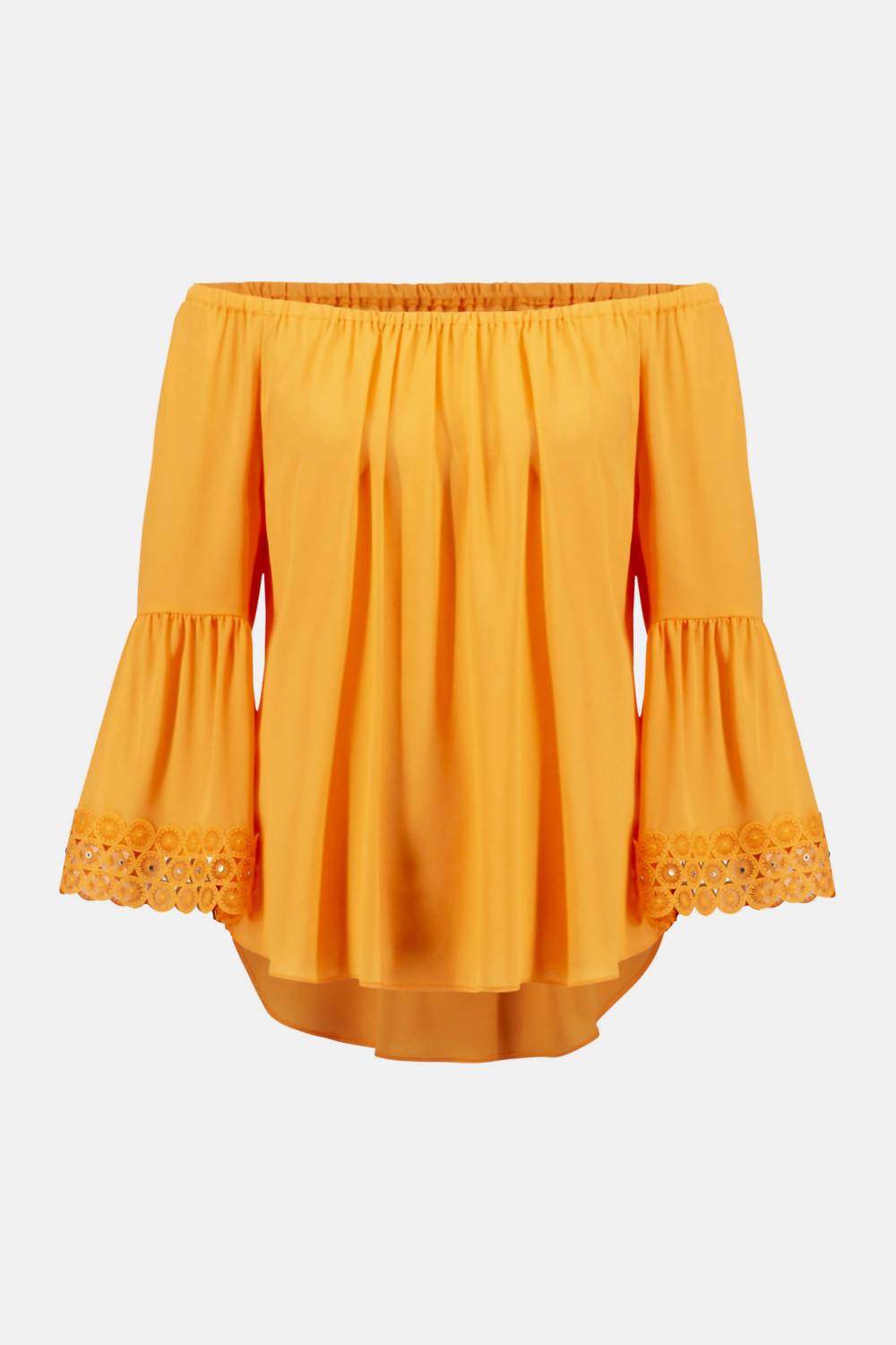 Joseph Ribkoff - Off Shoulder Flared Embroidered Top