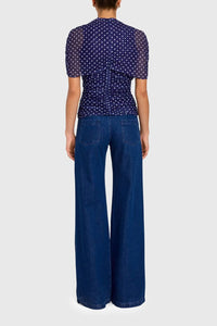 Amanda Uprichard - Evianna Polka Dot Top