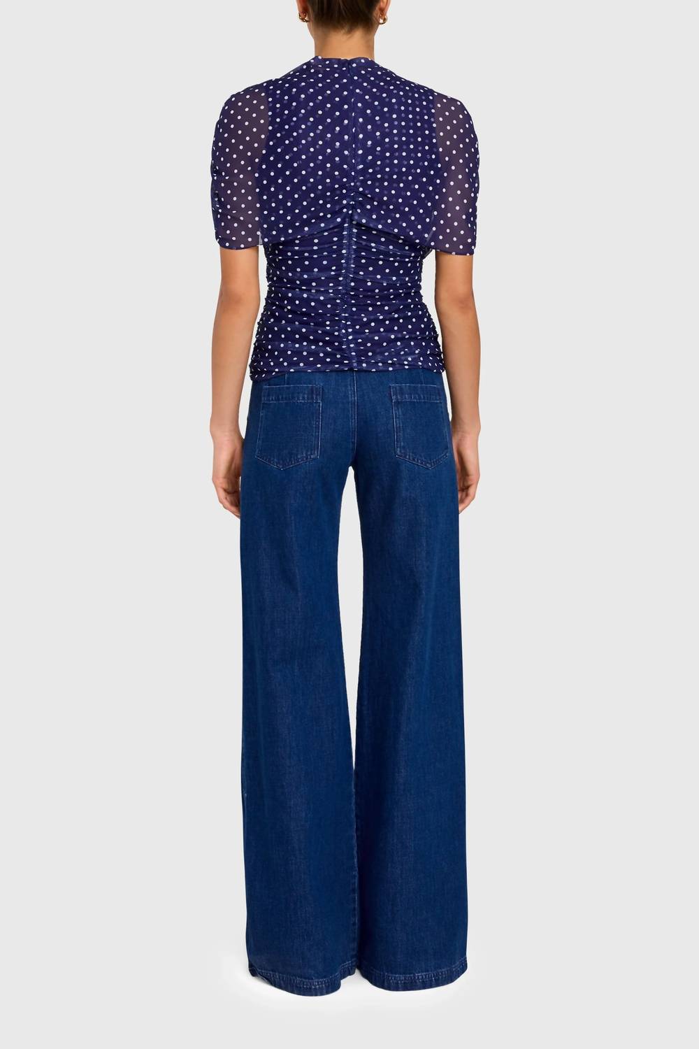 Amanda Uprichard - Evianna Polka Dot Top