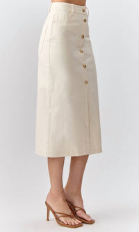 Greylin - Celine Twill Midi Skirt