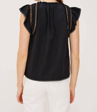 Rails - Allea Flutter Sleeves Top