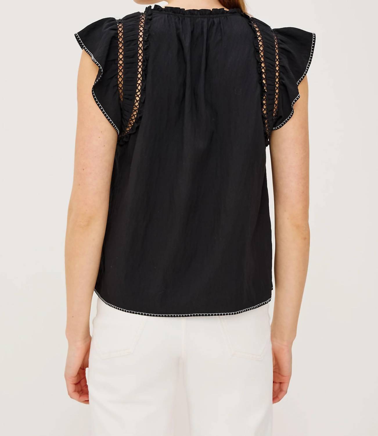 Rails - Allea Flutter Sleeves Top