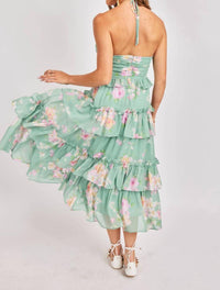 Sadie & Sage - Desert Rose Ruffle Midi Dress