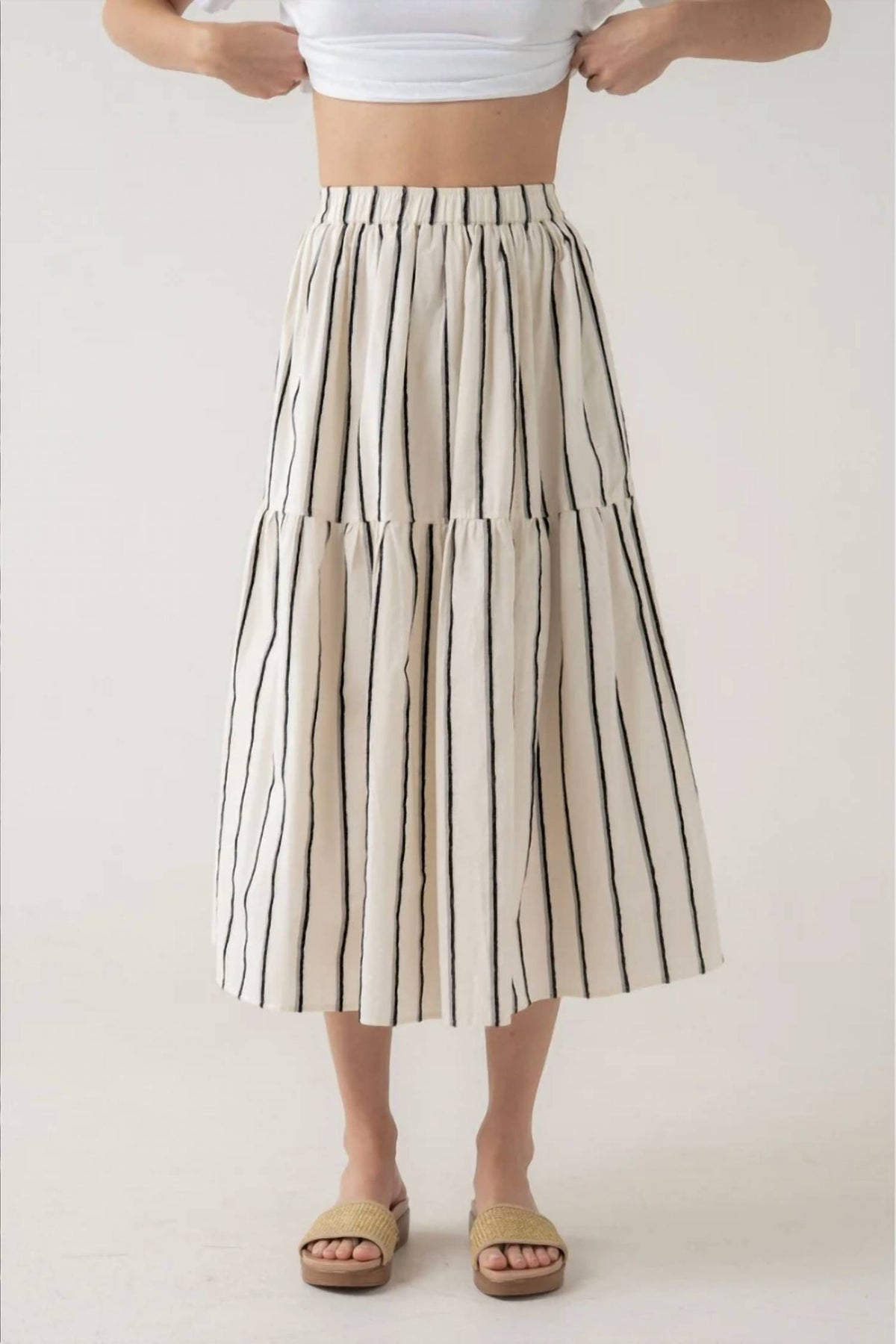 Elle Grey - Avery Stripe Skirt