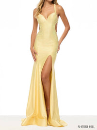 Sherri Hill - Criss Cross Back Hot Fix Dress
