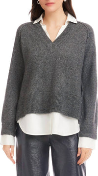 Fifteen Twenty - Carrie Mixed Media Sweater