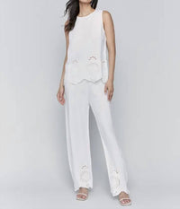 Charlie B - Border Embroidered Top