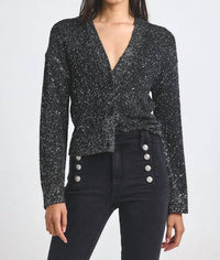 Derek Lam 10 Crosby - Kalena Sequin Plated Cardigan