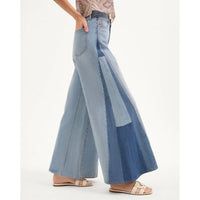 Veronica Beard - Vicki Patchwork Wide Leg Jeans