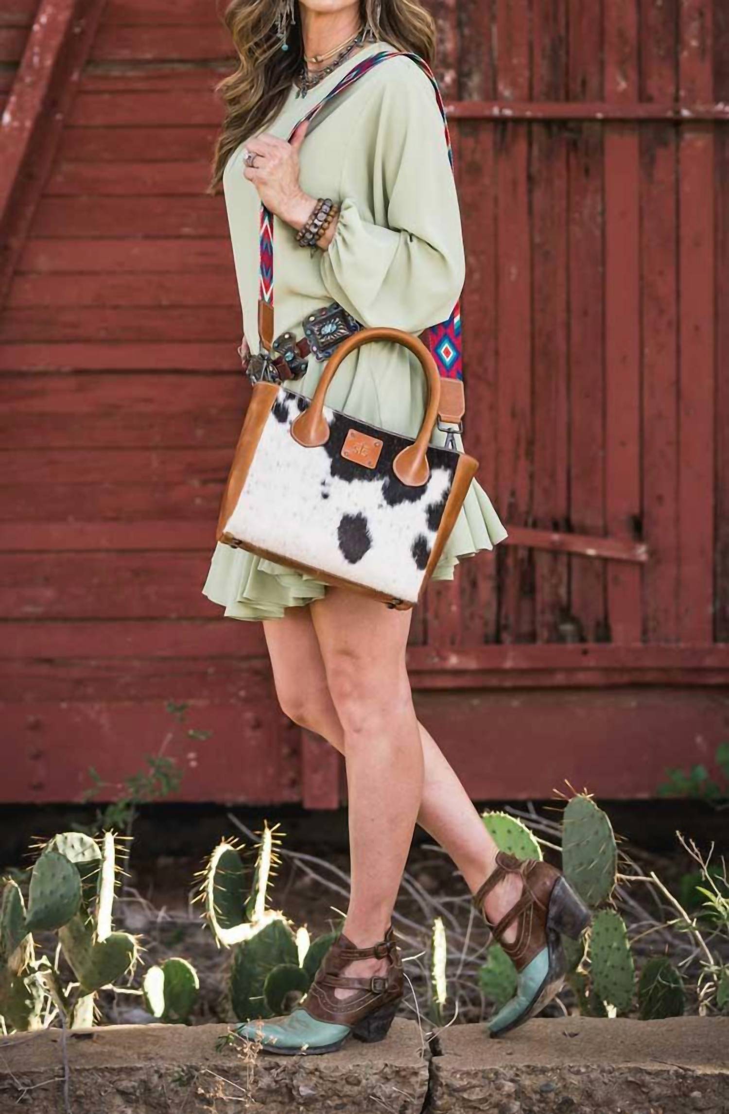 Sts Ranchwear - Women's Basic Bliss Cowhide Satchel Bag