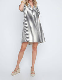 Renuar - Coastal Cabana Stripe Mini Dress