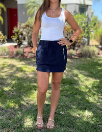 Coco + Carmen - Norah Zipper Pocket Skorts