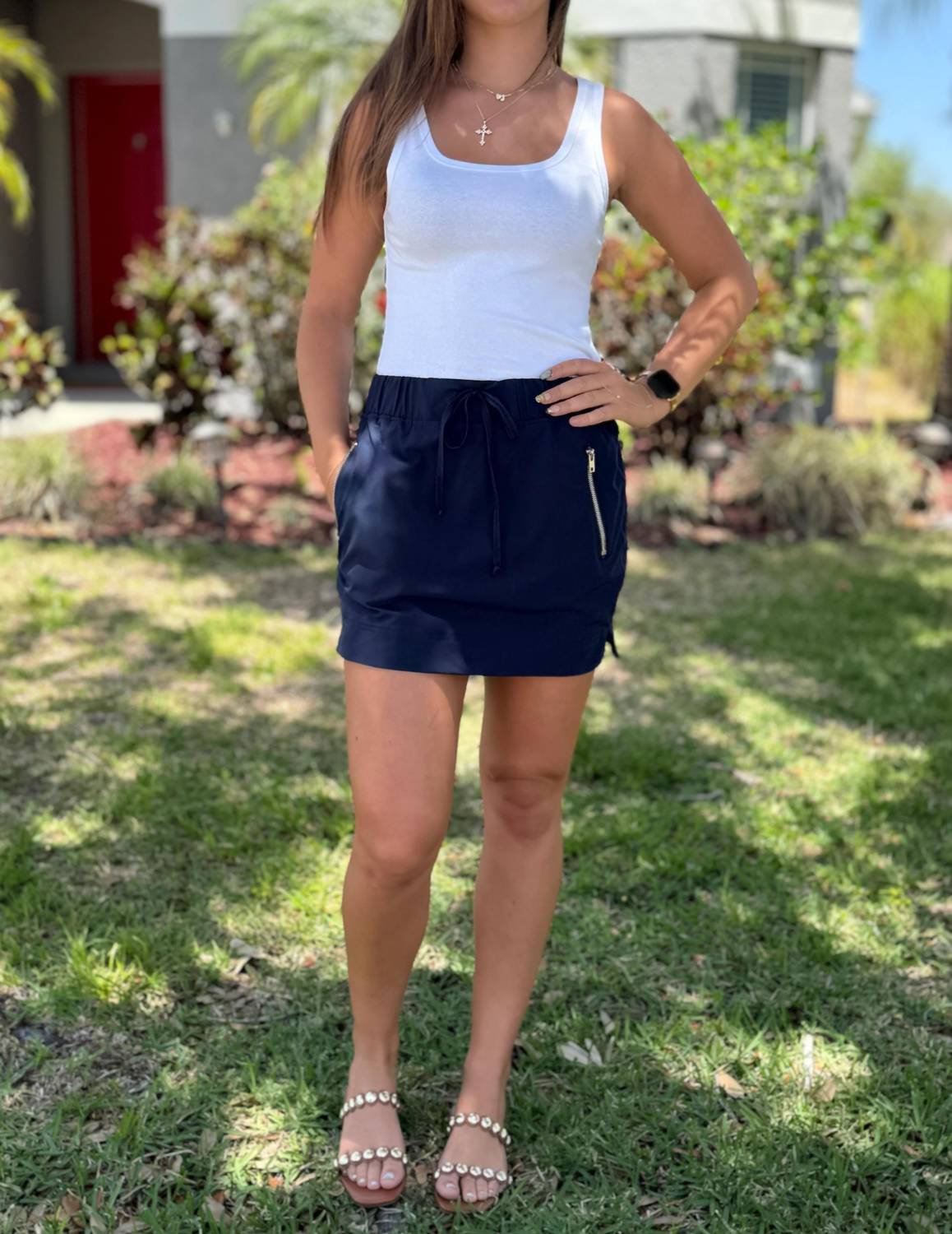 Coco + Carmen - Norah Zipper Pocket Skorts