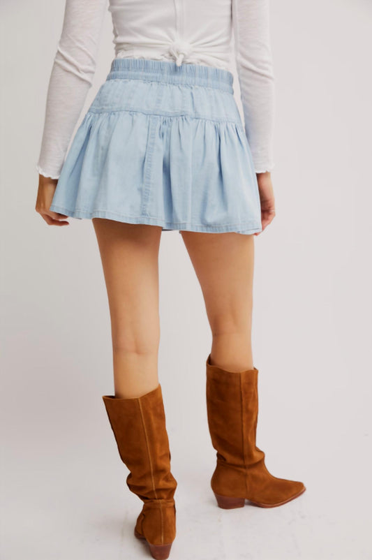 Free People - Roselle Denim Mini Skirt