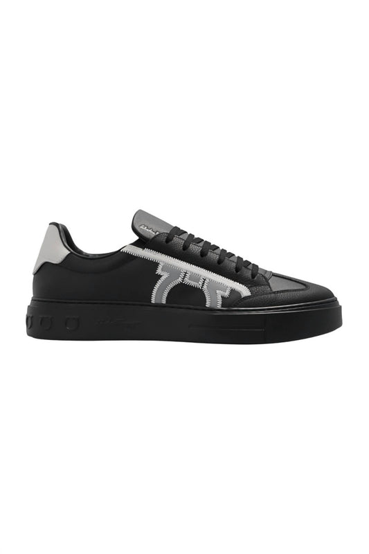 Salvatore Ferragamo - Men's Borg Leather Sneakers