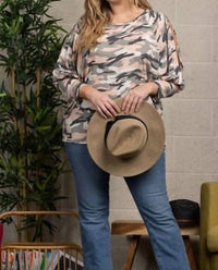 Crepas - Soft Knit Open Shoulder Top