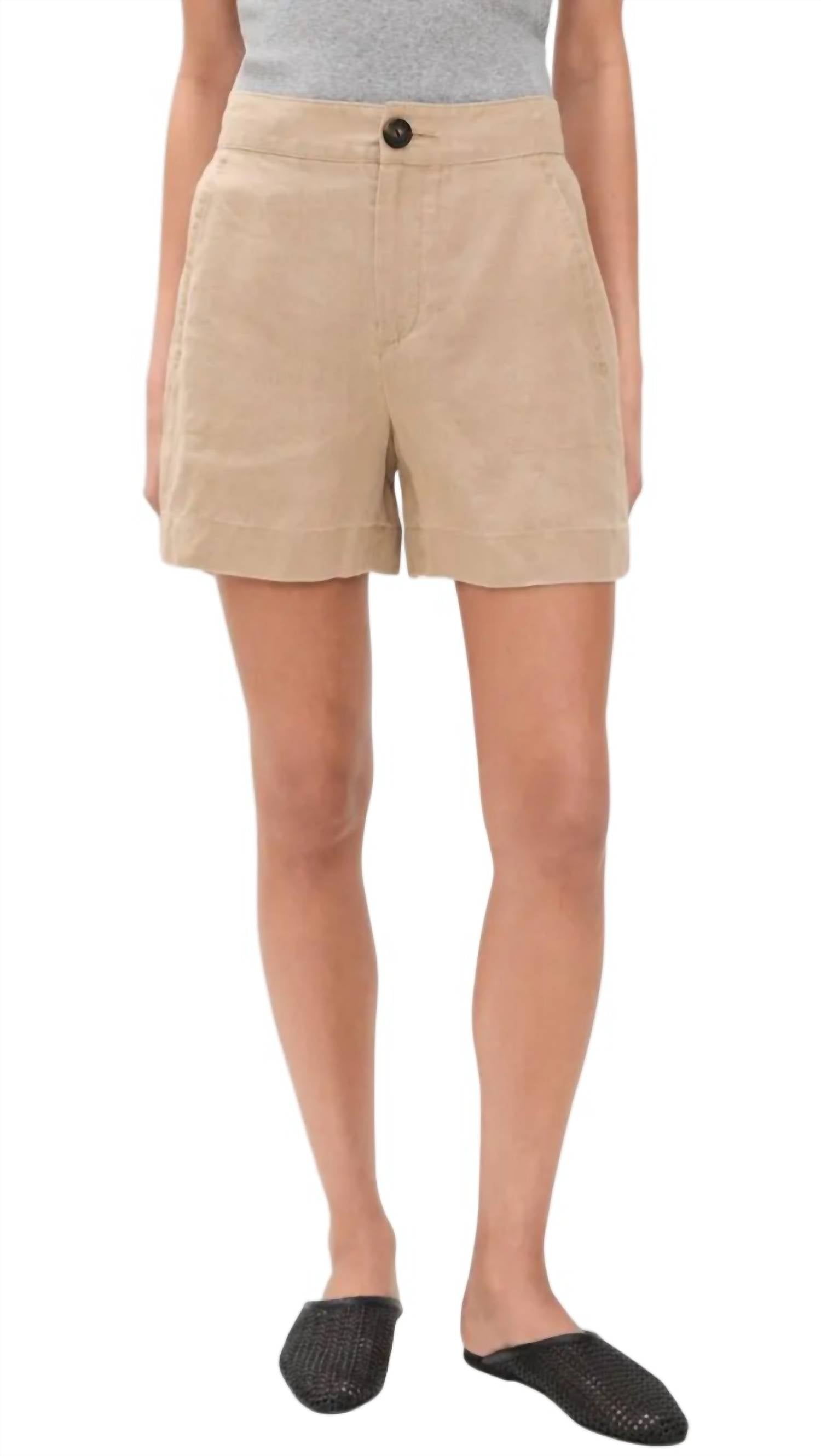 Vince - Mid Rise Hemp Shorts