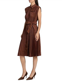 Milly - Pleated Maxi Dress