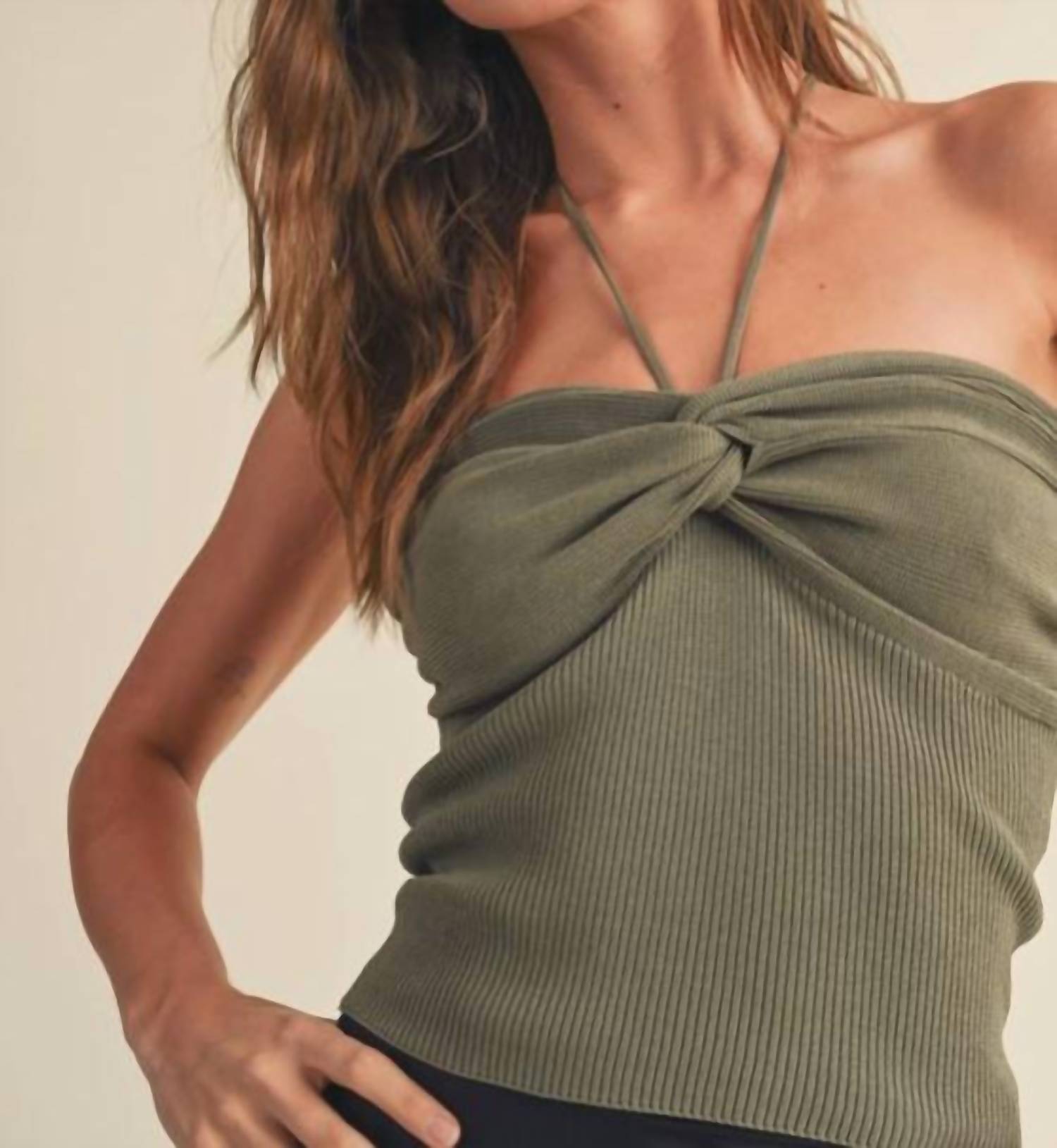 Miou Muse - Halter Knot Top