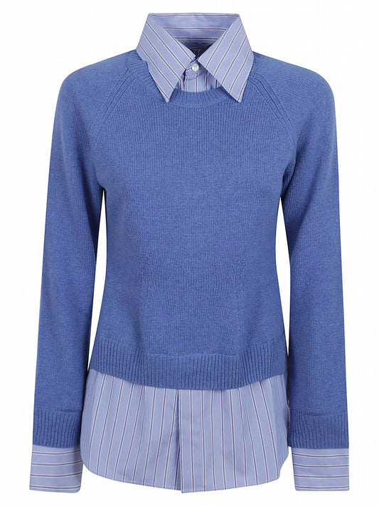 Stella Mccartney - Women's Cashmere Knit And Shirting Jumper