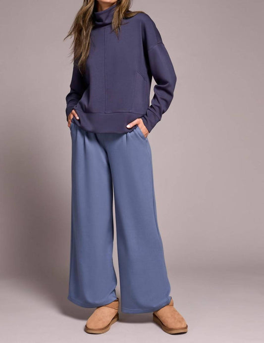 Tribal - Funnel Neck Long Sleeve Top