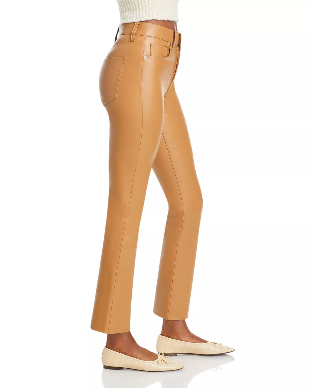 Veronica Beard - Pre-loved Carly Kick Flare High Rise Faux Leather Jeans