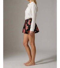 Meet Me In Santorini - Scarlet Blossom Shorts