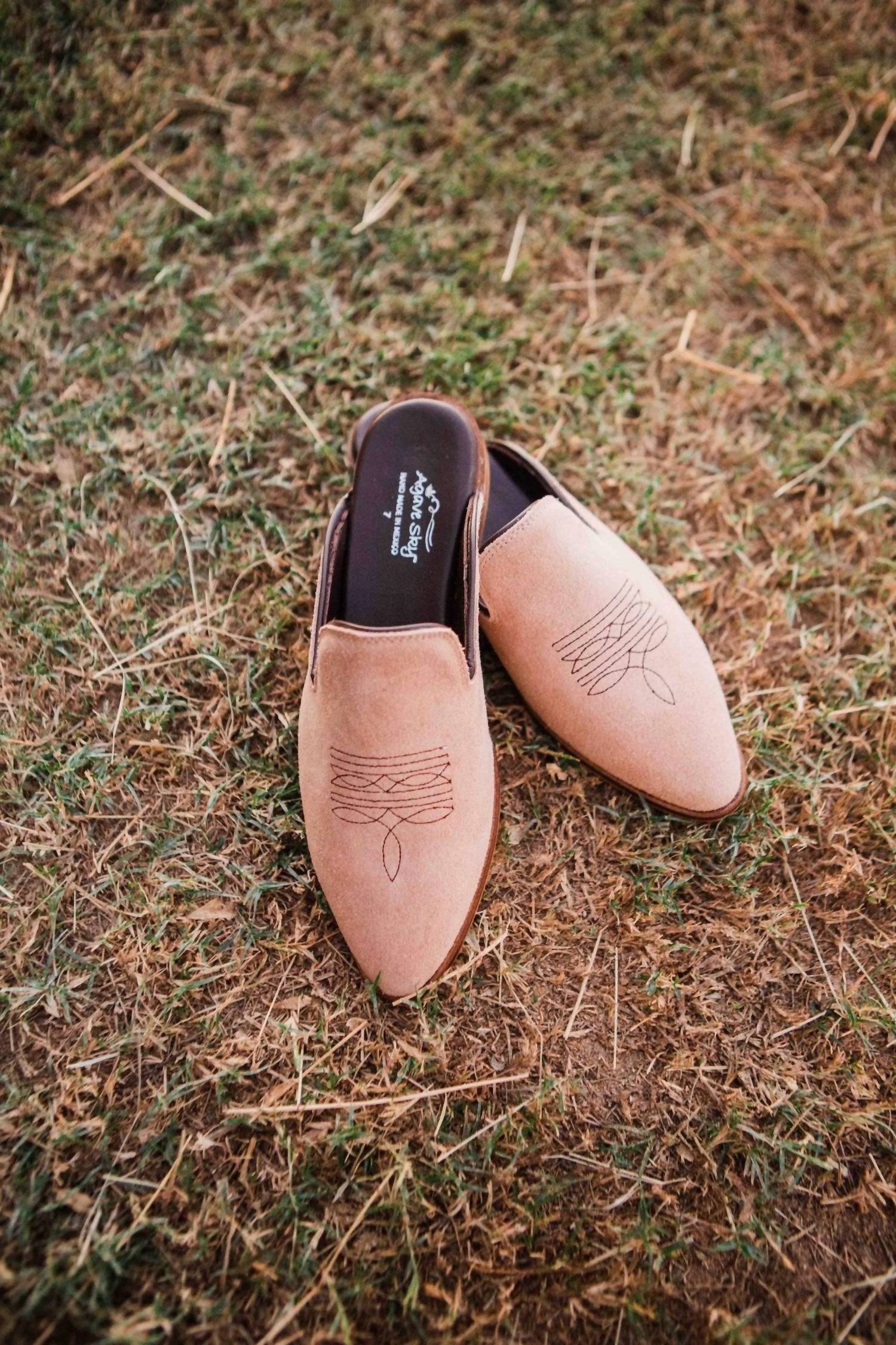 Agave Sky Women's Adaire’s Western Mule in sand - women's shoe