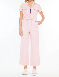 KanCan Wide Leg Jumpsuit in blushing pink - women's pants - view 4