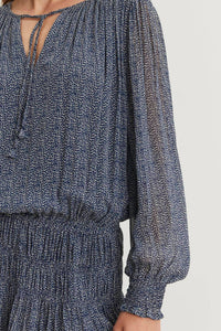 Velvet By Graham & Spencer - Gelila Printed Viscose Smocked Dress