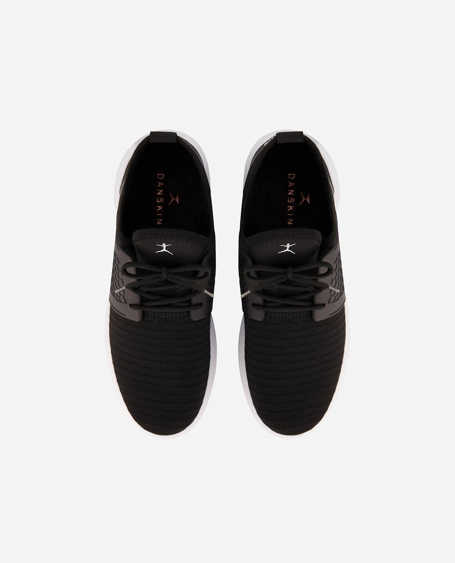 Danskin Women's Enjoy Lace Up Sneaker in black - women's shoe - alternate view