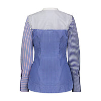 Marina Moscone - Women's Cotton Striped Button Shirt