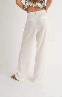 Sage The Label - Sandy Cove Pleated Linen Pants
