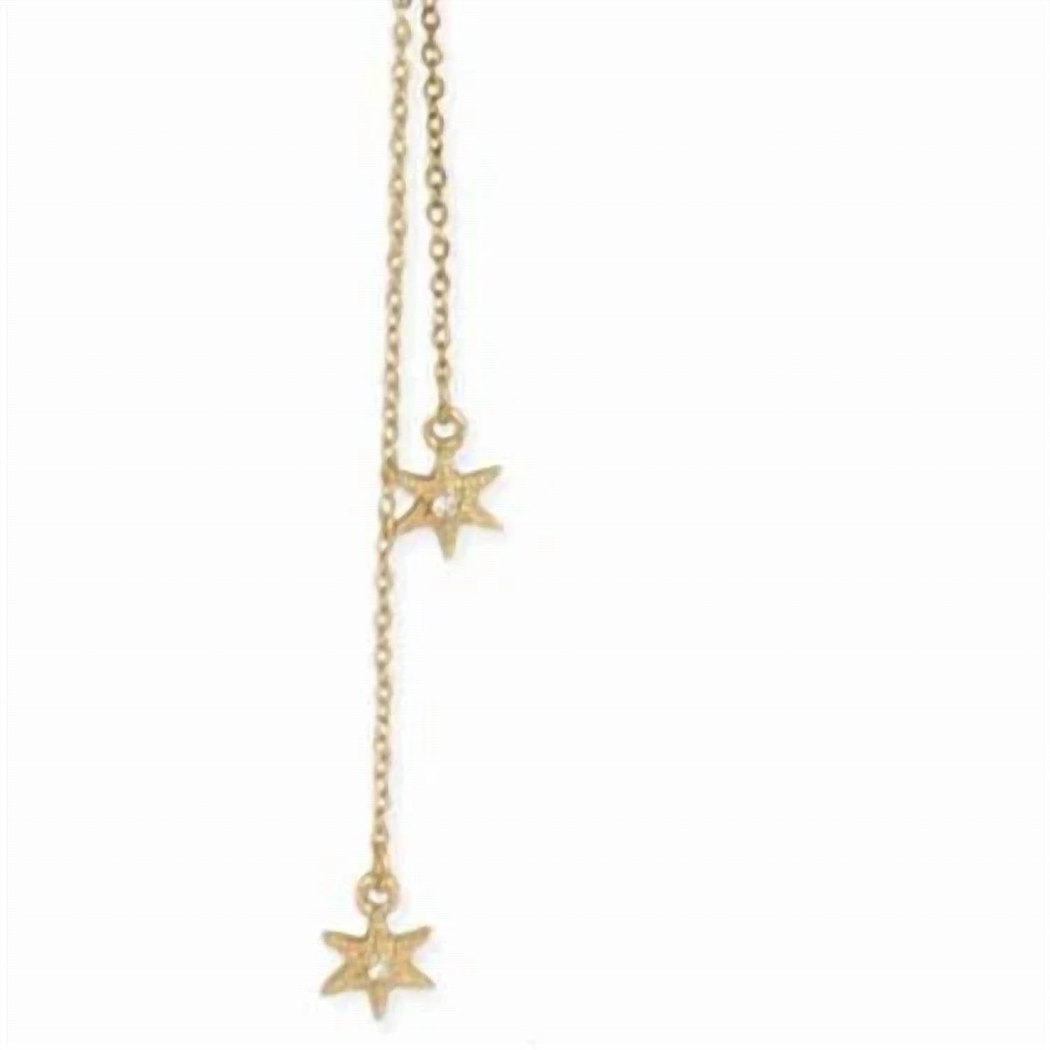 Zad - Women's Celestial Wishes Moon & Star Y Necklace