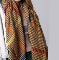 Urbanista - Windowpane Plaid Square Scarf