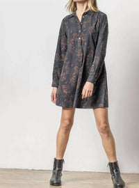 Lilla P - Belted Long Sleeve Shirt Dress