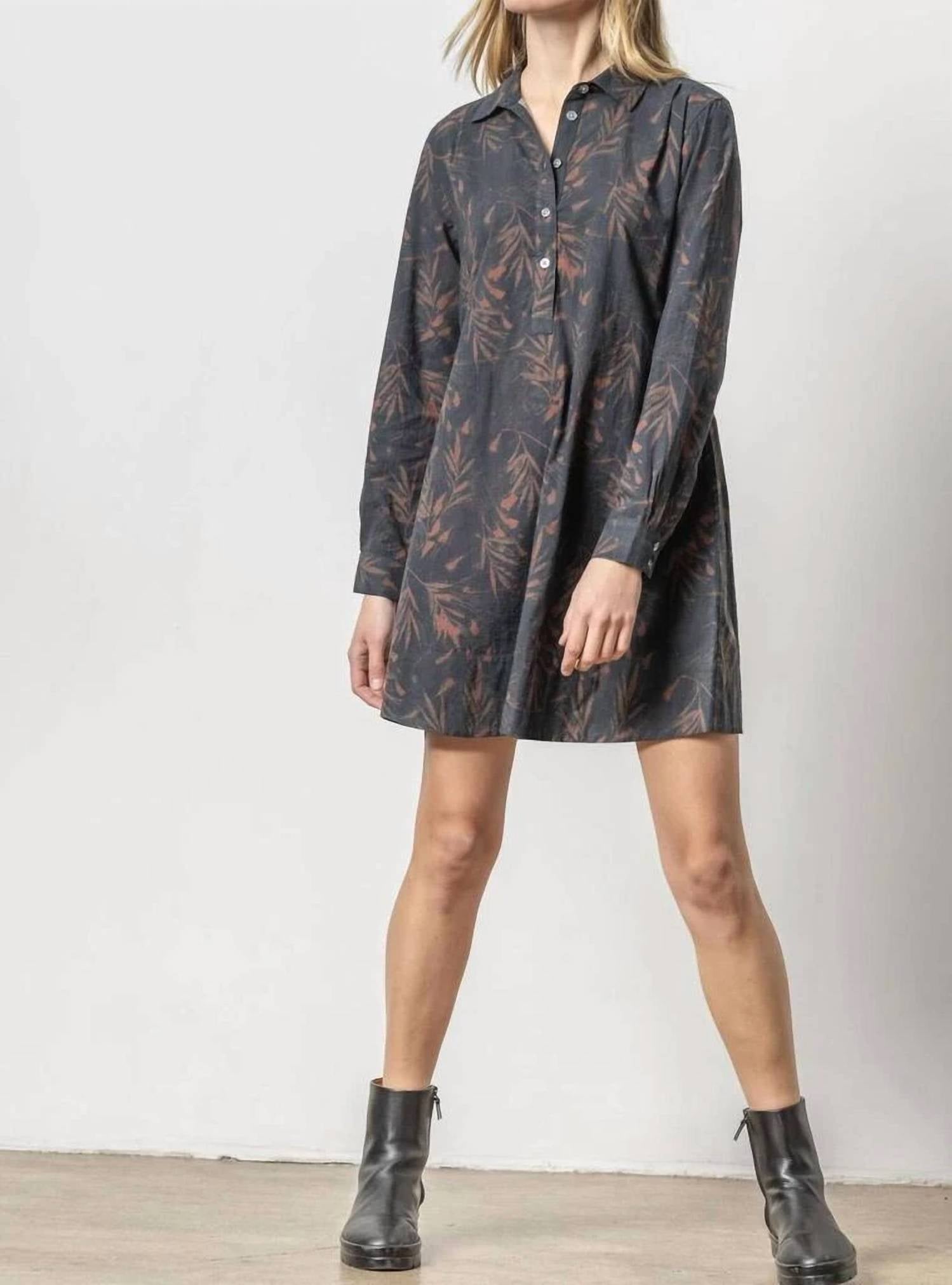 Lilla P - Belted Long Sleeve Shirt Dress