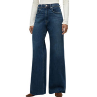 Hudson - Women's Jodie Loose Fit Wide Leg With Flap Jean