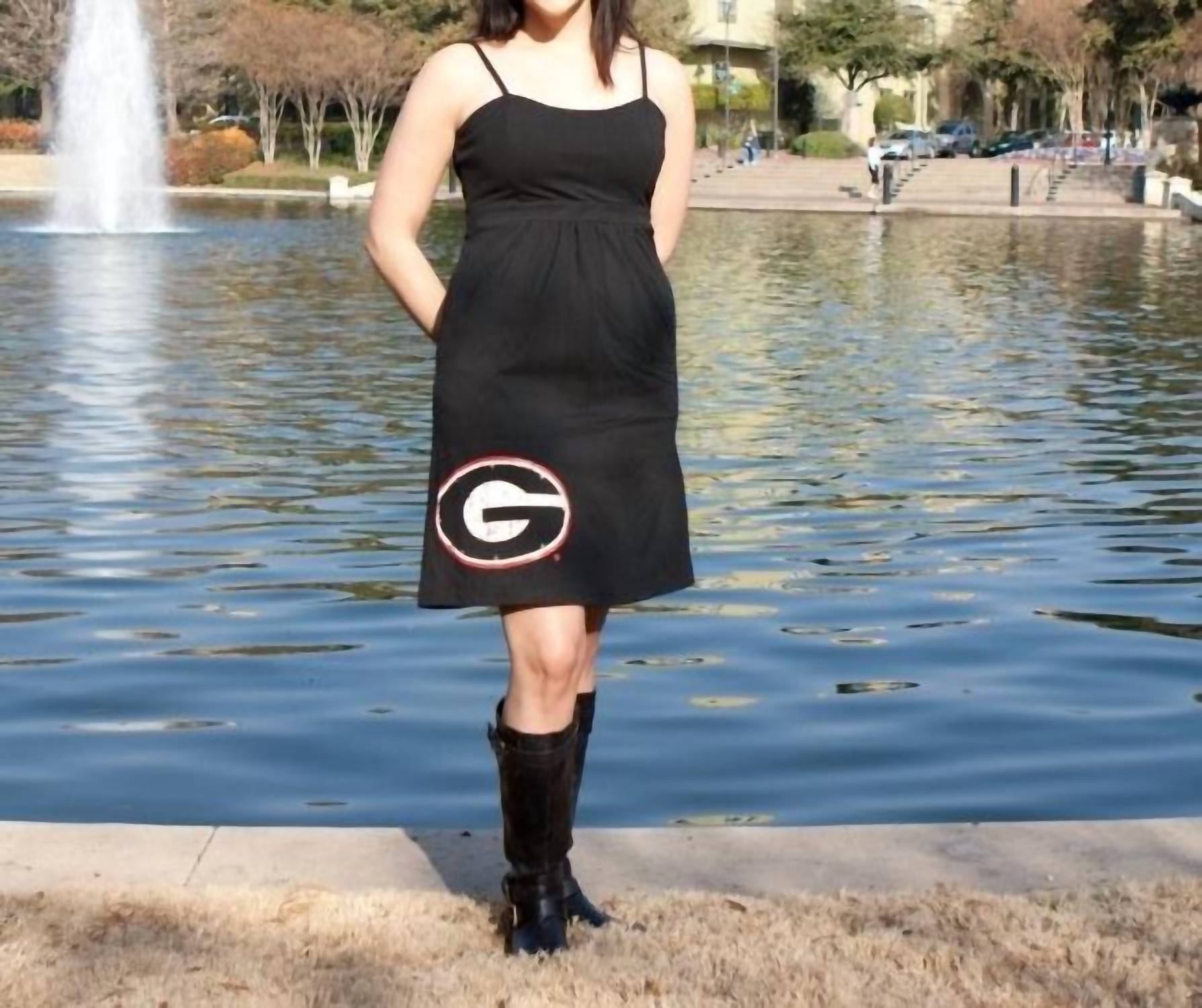 Glitter Gear - University Of Georgia Logo Swarovski Crystal Dress