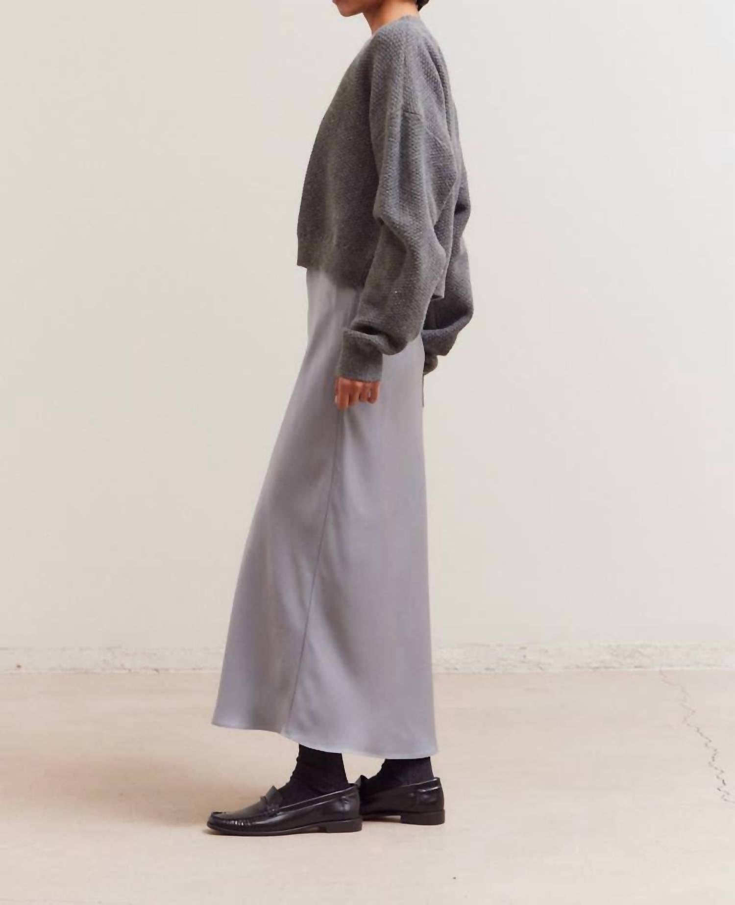 Grade & Gather - Cropped Knit Crewneck Top