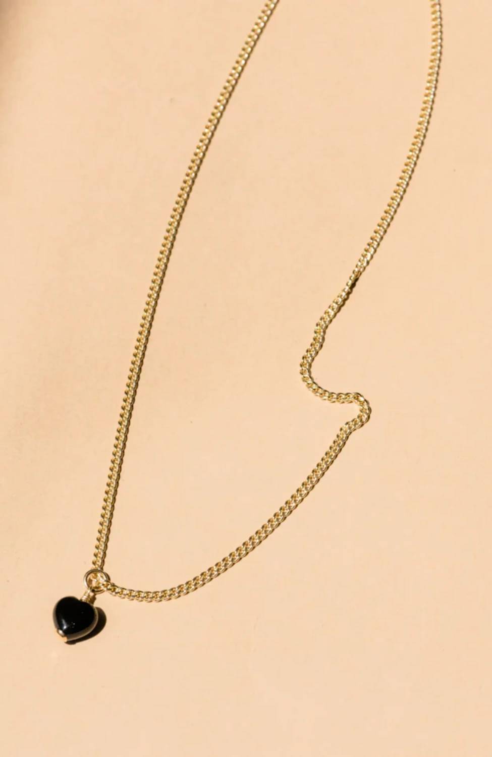 Able - Women's Onyx Heart Pendant Necklace