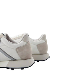 Armani Exchange Women's Low-top Trainer Sneakers in off white - women's sneaker - view 4