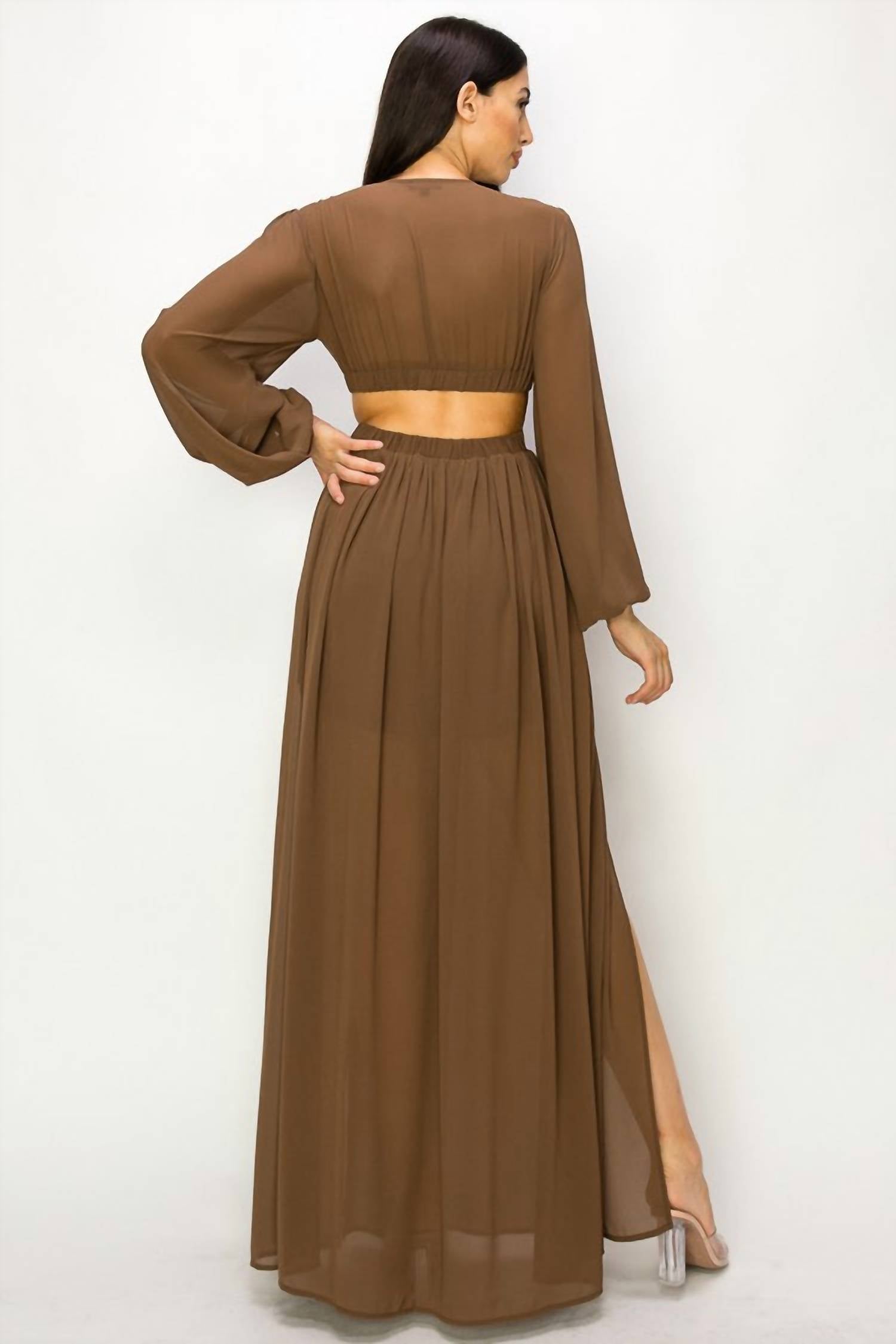 Little Secret Of Mine - Cut Out Maxi Dress