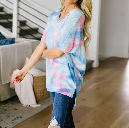 Clouds Of Blue & Pink Top