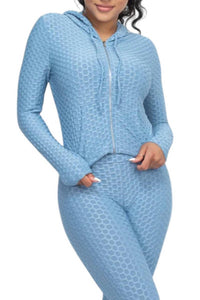 Shop Iris Basic - Honeycomb Top And Legging Set